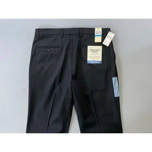Dockers Non-Iron Khaki Classic Fit Stretch Chino Pants. Black, Men's 36X31. NWT! - Picture 6 of 7